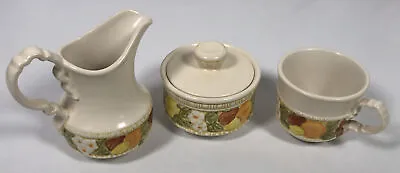 Buy Metlox Della Robbia Vernon Ware Creamer, Sugar Bowl W/ Lid Cup Mug Set Vintage • 16.11£