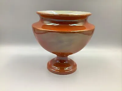 Buy Vintage W & R Carlton Ware Orange Lustre Vase Antique 6.5” At Widest • 18£