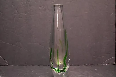 Buy VICKE LINDSTRAND KOSTA BODA Vase  Abstracta  Solid Art Glass Signed 9.5  Tall • 124.67£