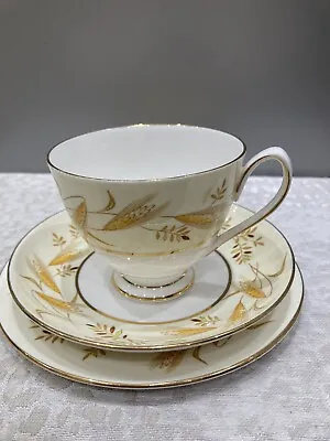 Buy Vintage Queen Anne Fine Bone China Ears Of Barley 5440 Pattern Cup Saucer &plate • 5.99£