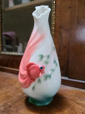 Buy Franz Fine Porcelain Goldfish Koi  7  Artistic Bud Vase  • 89£