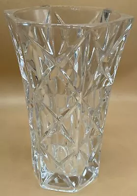 Buy Vintage Crystal Lead Vase Cut Glass 17cm Tall Heavy Lead Clear Vase CRYSTAL • 4.99£