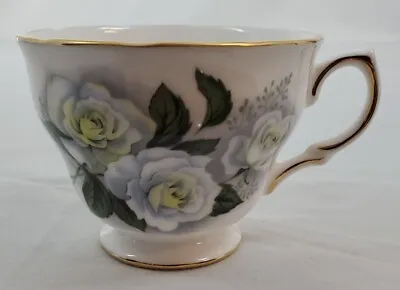 Buy VINTAGE ~ Royal Vale Bone China White Rose Footed Tea Cup Pattern 8137 - C.1960s • 8.53£