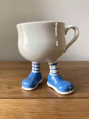 Buy Vintage Carlton Walking Ware Teacup Cup Blue Shoes • 19.99£