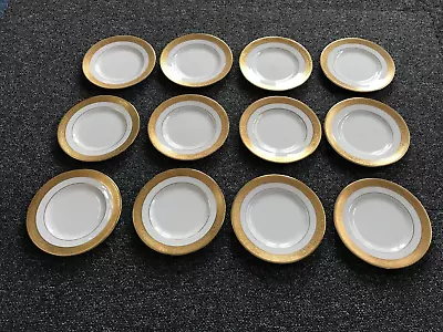 Buy 12 Wedgwood Ascot Pattern Bone China Side Plates 15cm  In Unused Condition • 240£