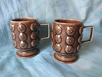 Buy 2 Vintage Holkham Pottery Mugs. Seashell (?) Design. • 8.99£