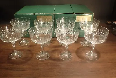Buy Set Of 8 ~ Galway Irish Crystal  RATHMORE   Champagne Glasses   ~5.5   Tall • 118.98£