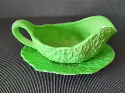 Buy Small Vintage Ceramic Cabbage Leaf Gravy/sauce Boat Carlton Ware Made In England • 12.99£