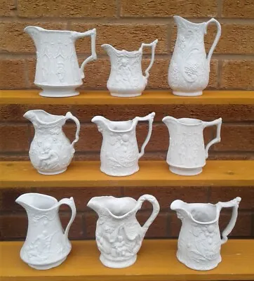 Buy Portmeirion British Heritage Collection - Selection Of Parian Ware Jugs. • 12.99£