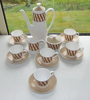 Buy Wedgwood Royal Tuscan Counterpoint Pattern 15 Pc Coffee Pot Cups Saucers Sugar • 35£