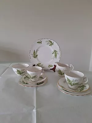 Buy Vintage Royal Vale Bone China Lilly Of The Valley Tea For Two • 14.99£