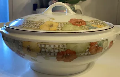 Buy Wedgwood Casserole Dish Trellis Flower Covered Vegetable Tureen With Lid • 19.99£