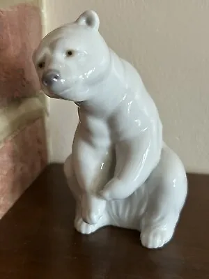 Buy Lladro Figurine Polar Bear White 210D3. Approx 12.5 Cm Tall. VGC • 18£