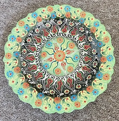 Buy Turkish Moroccan Handmade Painted Colourful Plate • 43.69£