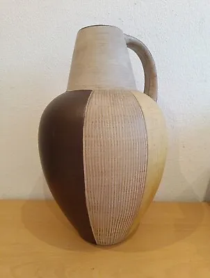 Buy Vase Dumbler Breiden Floor Vase Ceramic West German Pottery Vintage Midcentury • 132.82£