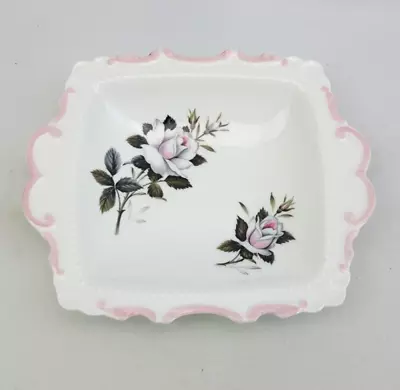 Buy Royal Albert Queens Messenger 21cm Serving Tray / Bowl - Pink Roses Vintage • 12£