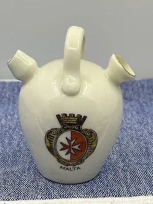 Buy Antique Crested China-GOSS-Bottle/Alcaraza-MALTA-Collectible Ornament-Freepost • 8£