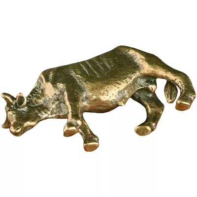 Buy Bull Statue Desktop Decor Decoration Craft Office Chinese Style Accessories • 8.98£