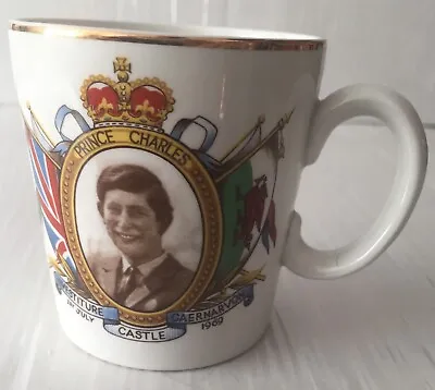 Buy Prince Charles 1969 Investiture Commemorative China Mug *Good Condition* • 8.95£