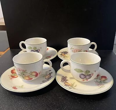 Buy 4 X Vintage M&S St Michael ASHBERRY Fine China Cups And Saucers • 18.50£