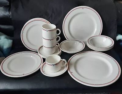 Buy Royal Doulton Porcelain Hotel Ware 20 Piece Dinner Set 4 Person • 35£