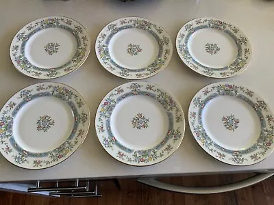 Buy Royal Worcester Mayfield Dinner Plates 10 5/8” Vintage Bone China Fruit Floral 6 • 86.44£