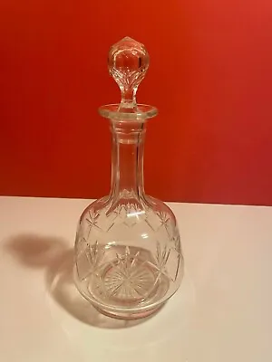 Buy Late Victorian Style Footed Decanter And Stopper, Vintage • 19.99£