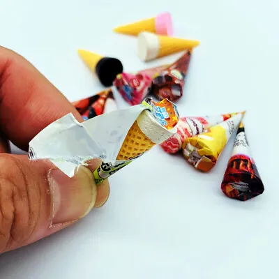 Buy 5PC Dolls House 1:12 Scale Miniatures Cone Ice Cream Summer Mini Food Accessory • 5.87£