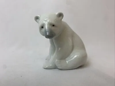 Buy Vintage Single Seated Polar Bear Lladro Daisa Hand Made In Spain Figurine 3.5  • 29.99£