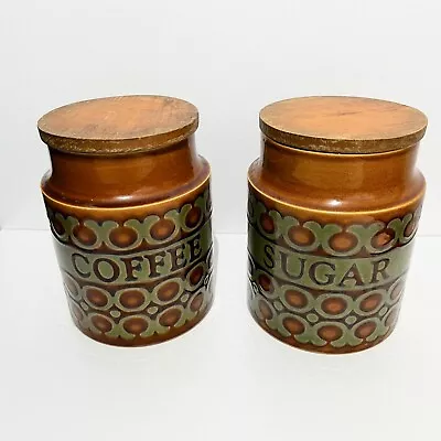 Buy Vintage Hornsea Bronte Coffee And Sugar Jars • 20£