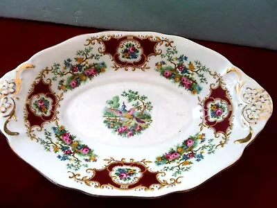 Buy Vintage EB Foley Bone China Broadway Oval Dish Hand Painted Gold Accent England • 10£