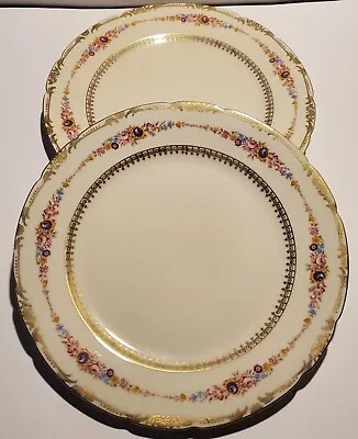 Buy Set Of 2 KPM Royal Ivory The Festival 10  Dinner Plates Vintage Fine China • 15.20£