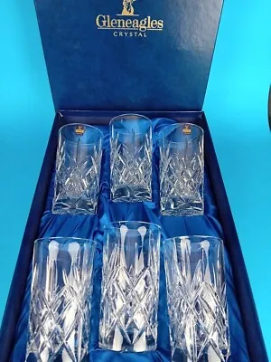 Buy Gleneagles Glasses X6, Drinkware, Glassware, Lead Crystal, Diamond Cut Pattern,  • 39.99£
