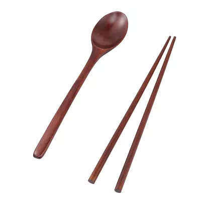Buy  Wooden Bamboo Outdoor Dinnerware Portable Chopsticks Flatware • 7.85£