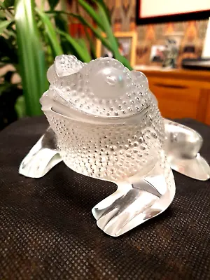 Buy Lalique Gregoire Toad P/wt Signed Excon • 225£