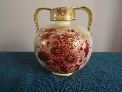 Buy Fine Doulton Burslem Floral Decorated Twin Handled Vase Signed T.Butler • 99.95£