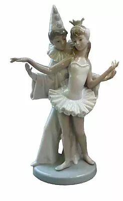 Buy Lladro Figurine Carnival Couple #4882 Dancing Ballerina & Clown Glossy • 50£