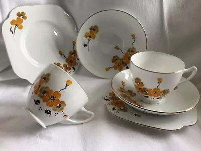 Buy 2 Bone China Trios By “Colclough  Made In England 4455 • 9£