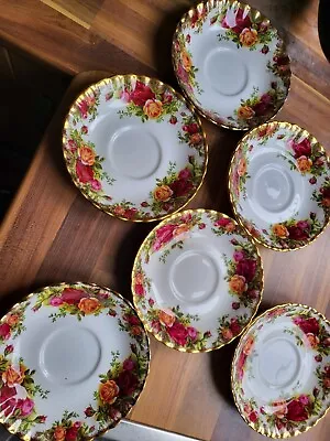 Buy Royal Albert Old Country Roses Set Of 6 Saucers • 35£