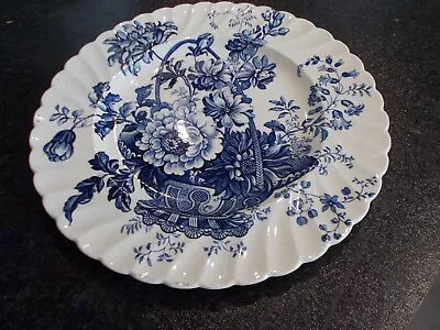 Buy Vintage Royal Staffordshire Charlotte Ceramic Blue  Scalloped Plate • 10£