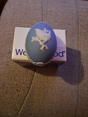 Buy Wedgewood Jasperware Blue Egg Pre-owned Sticker On Box • 8.99£