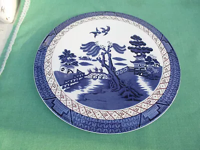 Buy Royal Doulton Booths Real Old Willow Pattern Large Cheese Or Bread Plate VGC • 12.99£