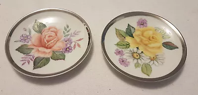 Buy Thomas Germany Pair Of Trinket/pin Dishes Hand Painted Artist Signed  • 6.99£