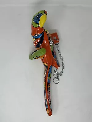 Buy Talavera Bird Parrot Hanging W/Chain Figure Mexican Folk Art Pottery Med 15  • 67.23£