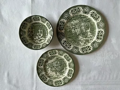 Buy 3 English Staffordshire Ironstone Tableware  - 1 Plate, 1 Saucer, 1 Bowl • 20£