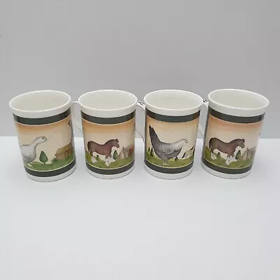 Buy Crown Regal Fine Bone China Farmyard Coffee Mugs * FLAW  • 9.99£