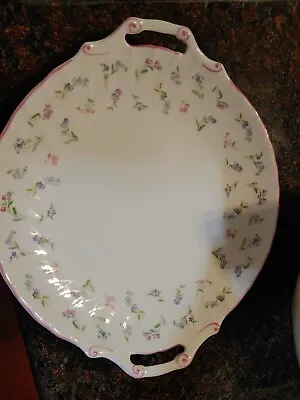 Buy Royal Worcester Fine Bone China  Forget Me Not  Pink 12 1/4  Cake Plate       • 20.86£