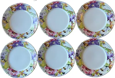 Buy Philippe Deshoulieres Alhambra Limoges 6 French Floral Dinner Plates 10.25   • 189.75£