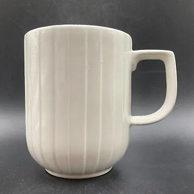 Buy Vintage Poole Multi-faceted Low-relief 3D White Ceramic Mug Made In England • 19.95£