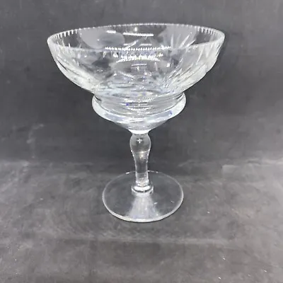 Buy Webb Corbett Crystal Champagne Coupes Tall Sherbet Glasses 5.1 Inches Tall (b9) • 9.99£